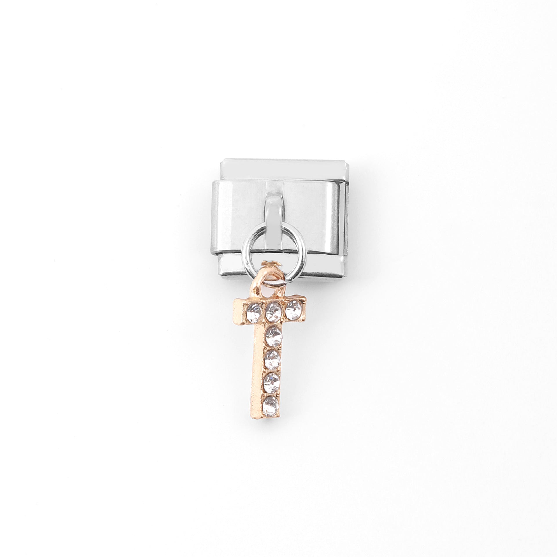 Wholesale Italian Charm Bracelet Stainless Steel Pendant Letter Module Charms